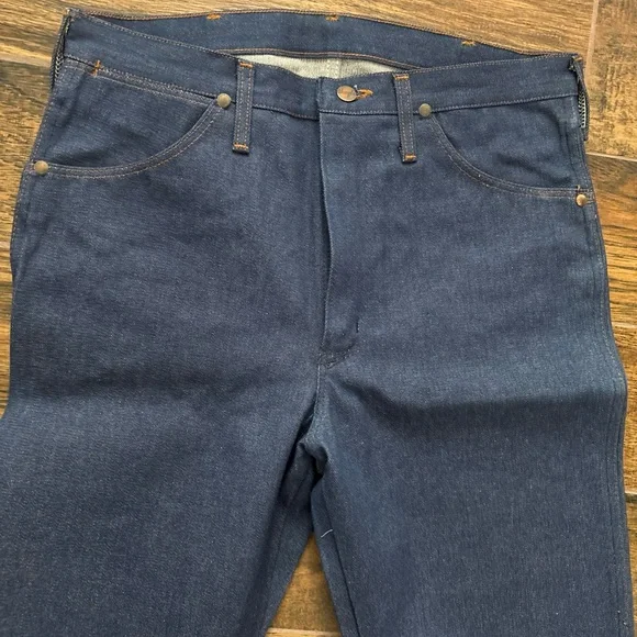 Rare 70’s NWT Wrangler Blue Bell Denim Jeans 11MWZ Reissue 34x36 USA collectible